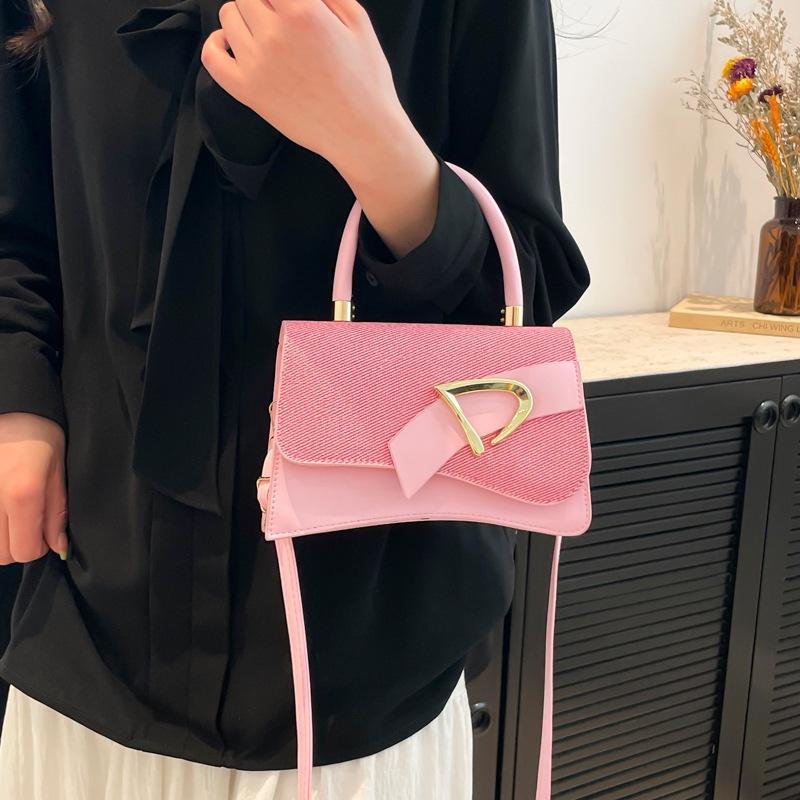 Fashion Light Luxury New Popular Retro Casual Solid Color Portable Shoulder Crossbody Small Square Bag