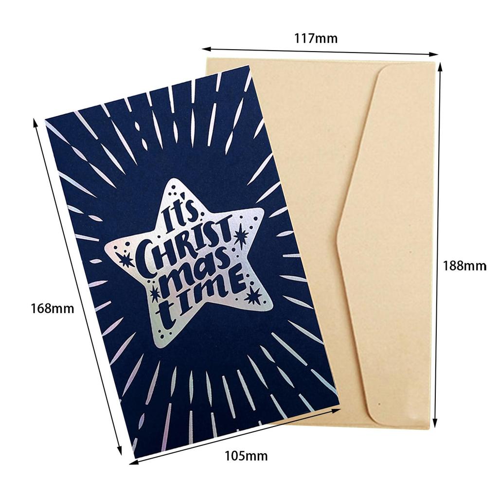Christmas Card Paper Creative Anniversary Birthday Winter Holiday Greeting Card Christmas Decoration Gift for Husband Dad