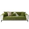 Chenille Herringbone Sofa Cushion Four Seasons Universal Non-Slip Solid Color Cushion New Green Sofa Cover Cover Cloth