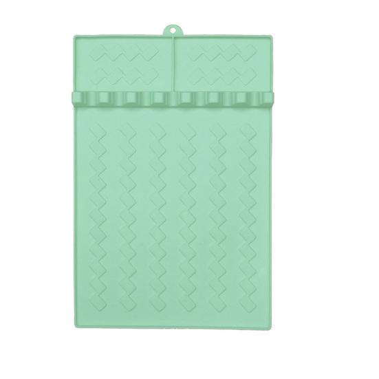 Silicone Barbeque Tool Mat, Food-Grade Heat Resistant Grill Mat, Non-Slip Easy Cleaning Spatula Mat, for Outdoor Grill Kitchen Counter