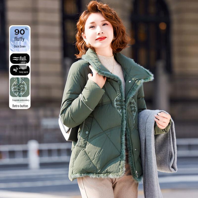 

JIANHU Женский зимний пуховик для среднего возраста 2XL