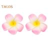 2Pcs Plumeria Flower Hairpin Non-slip Colorful Side Clips Decorative Plastic Hair Accessories for Women Girls