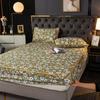 Fashion Bedding Set White Green Double Bed Linens Nordic Duvet Cover Pillowcase Queen Size Flat Sheet Classic Grid Kids Winter