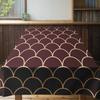 Modern Geometric Dining Tablecloth with Gold Floral Print for Home Decoration 180x240cm