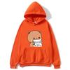 BuBu Panda’s Love Message To DuDu Bear Hoodie Kawaii Cartoon Graphic Sweatshirt Couple Clothes Men Women's Pullover