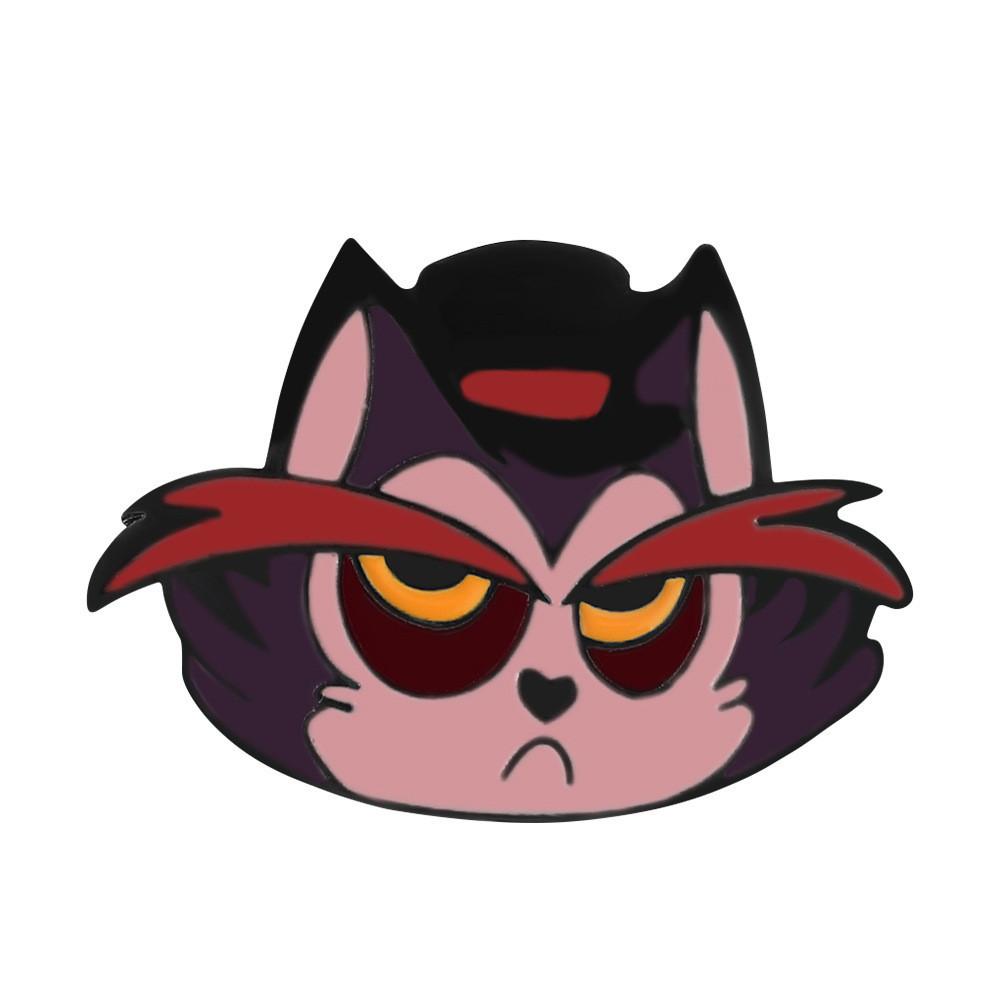 Hazbin Hotel Cartoon Drip Oil Alloy Brooch Geometric Style Factory Direct Sales