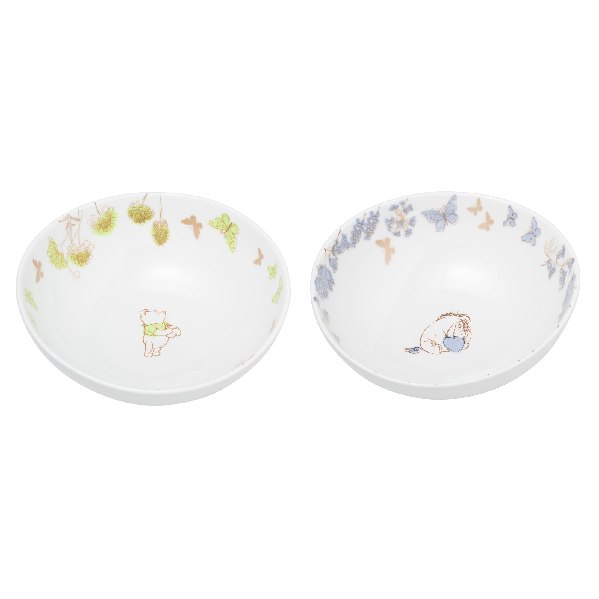 

maebata Disney Winnie the Pooh Flower Pair Salad Pooh Eeyore 69154 Bowls, &