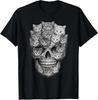 Cat Skull Shirt, Gothic Skeleton Cat Graphic Tee