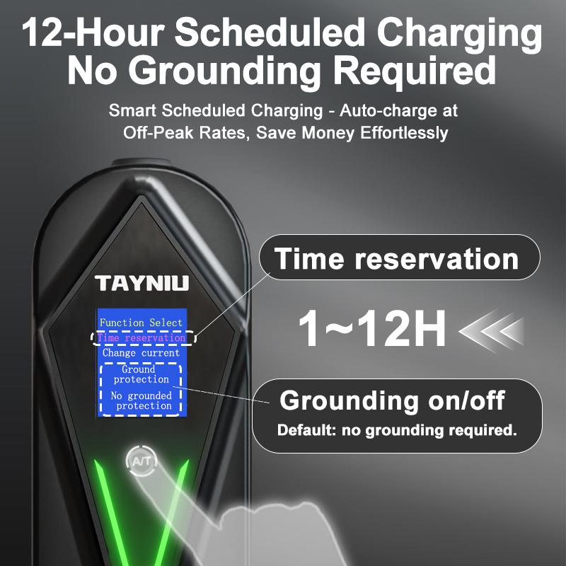 TAYNIU Voltix electric vehicle Charger 3.5kW 16A TYPE 2, TYPE 1 J1772, GB/T, NACS EU Plug Level 1 Charging Cable for Tesla EVs