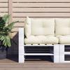 3 Piece Pallet Cushion Set Cream Fabric