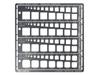 Craft Tool Series No. 156 Modeling Template (Square 1-10mm) for Plastic Models, 74156