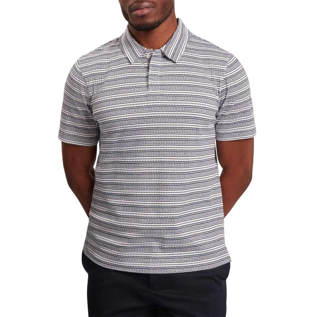 Ted Baker Mens Striped Waffle Knit Polo Shirt