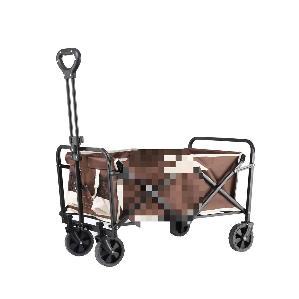 Portable Folding Camping Trolley for Outdoor and Grocery Use