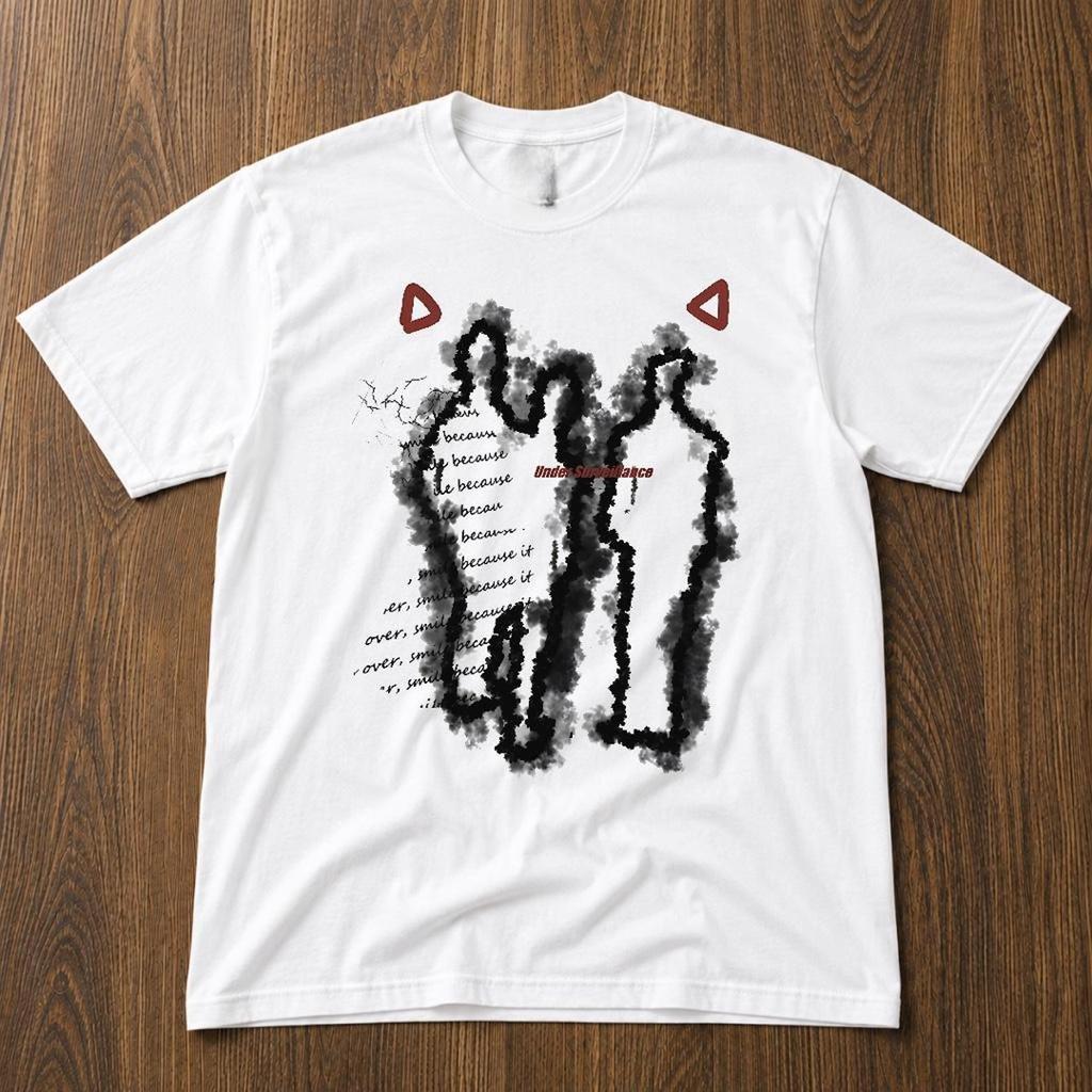 New Arrivals TShirts With Silhouette Prints 90sInspired Cropped Tops Y2k Trash Style And 2000sStyle TopsUnisex