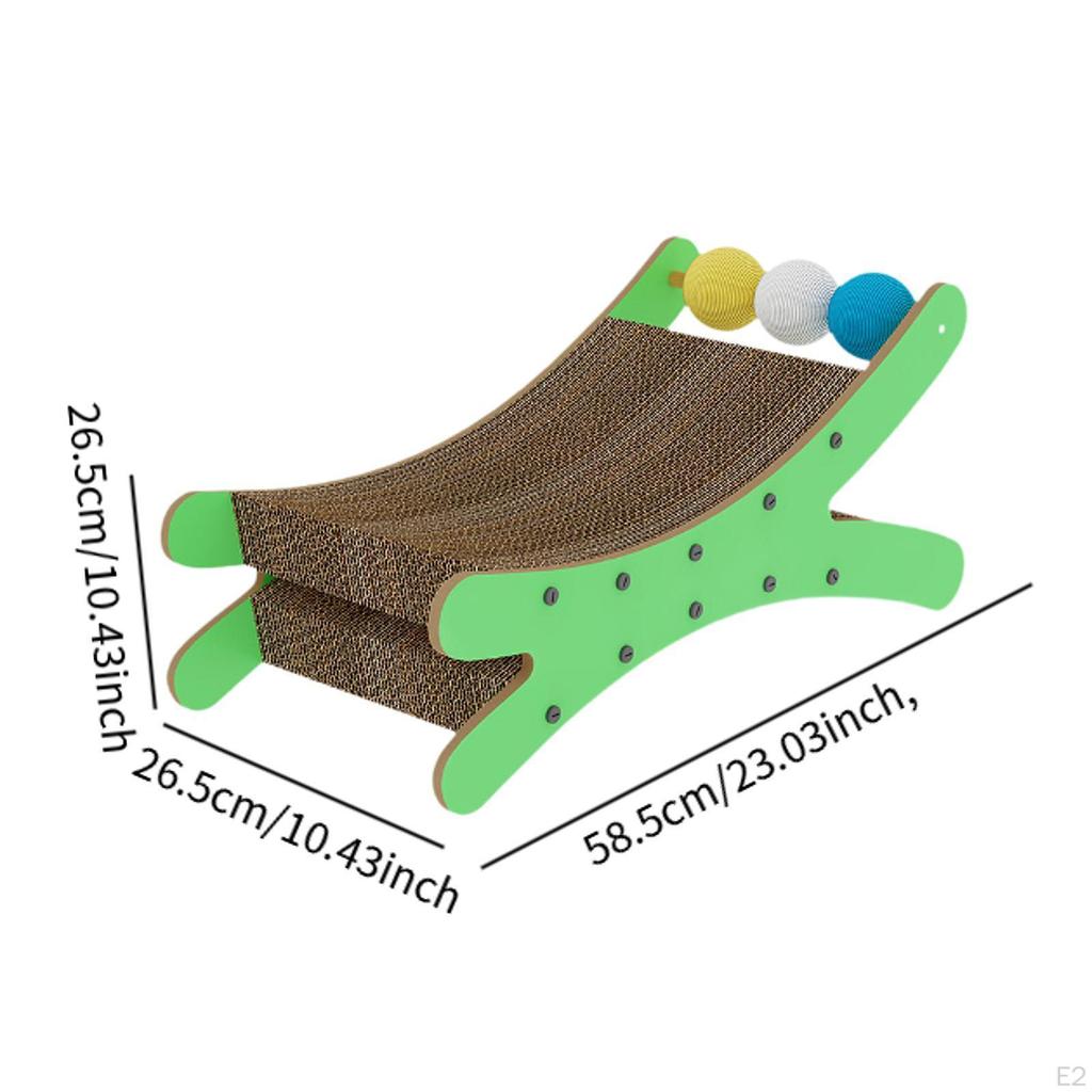 Katzenkratzsofa Kratzpappe Kratzliege Bett Kratznest zum Schlafen Ausruhen