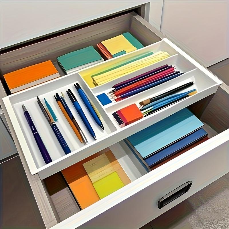1pc Adjustable Drawer Organizer for Kitchen,Bathroom & Bedroom - Storage Box with Drawers, Ideal for Cosmetics & Household Items