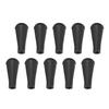 10 Pezzi Punta di Freccia in Gomma Ricambio Broadhead per Tiro con l'Arco Pratica Tiro Sportivo Nero 6mm