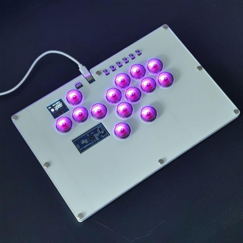 14 Key Hitbox Arcade Keyboard Joystick Fight Stick Game Controller