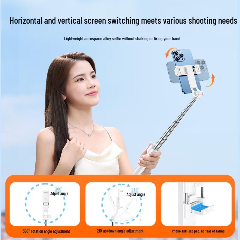 Krunr Portable 3-Axis Gimbal Selfie Stick Tripod