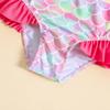 Children's One-Shoulder Bow Bikini Swimsuit