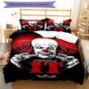 3pcs Halloween horror Bedding Set Duvet Cover Closure Includes 1 Duvet Cover & 2 Pillowcases, Soft and Comfortable for All Seasons.