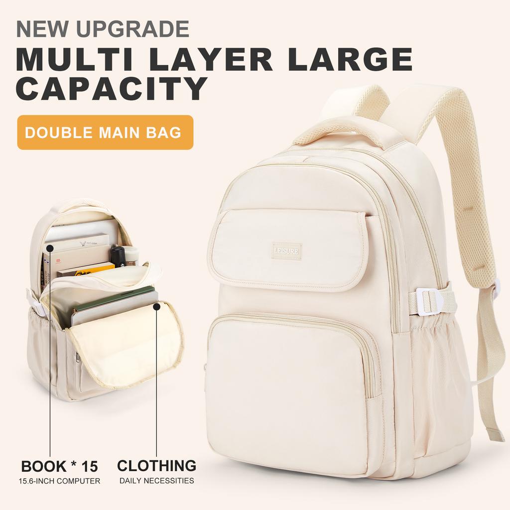 Backpack For Women Men,15.6Inch Laptop Backpack For Work,College,Travel,Large Waterproof Daypack, Schoolbag With Lots Of Pockets