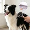 Dog Grooming Comb for Dog, Double-Purpose Metal Teeth Tool Wooden Handle Brush for Matted Furs, Daily Brushing, Loose Hair Cleanups and Bath Care