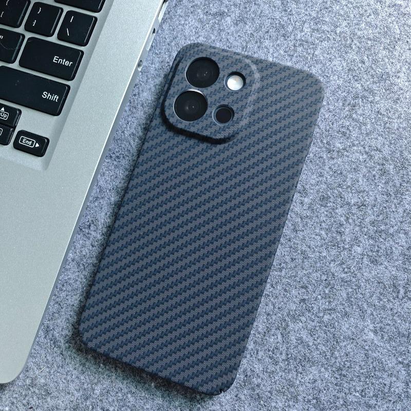 For OnePlus 13S 13T Case Matte Hard Carbon Fiber Texture Pattern Light And Thin Cover For One Plus 13 T Fashion Shell Bumper