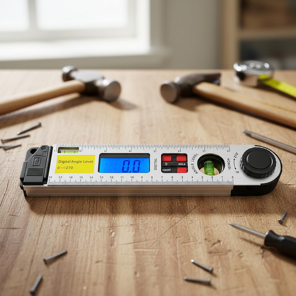 Professional Digital Calibrated Protractor Bubble Inclinometer Mini Angle Spirit Level Aluminum Digital Angle Meter
