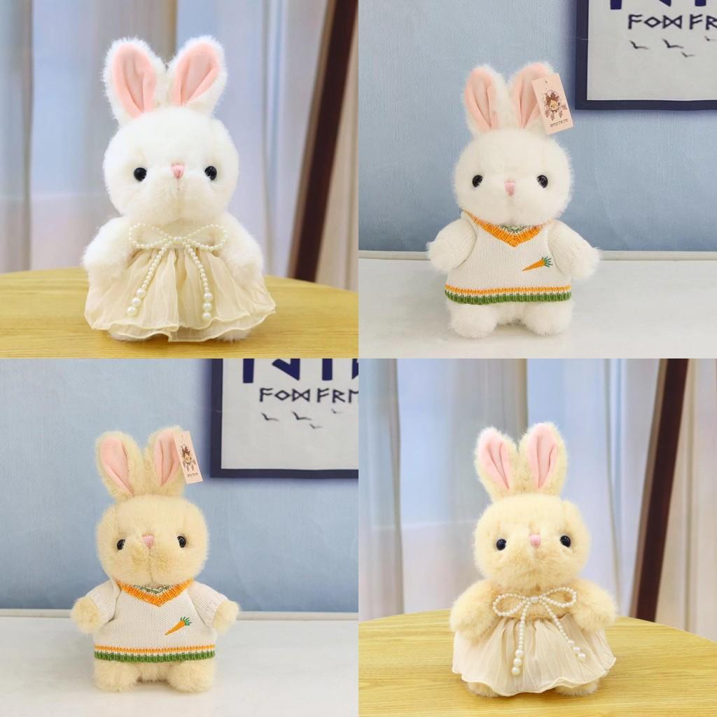 Tulle Skirt Wear Rabbit Plush Toy Cartoon Stuffed Animal Doll Kids Birthday Gift