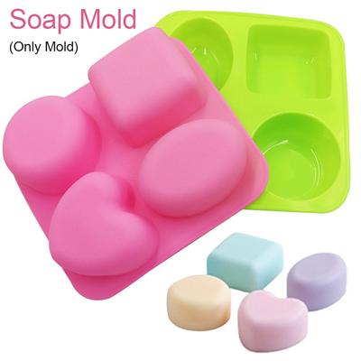 Oval Heart Square Shape DIY Craft Soaps Supplies Silicone Soap Mold Cake Mould Pudding Candy Mold