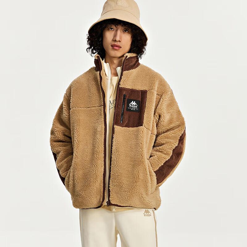 Kappa Unisex Lambswool Fleece Colorblock Zip Jacket K0DZ2JJ90D