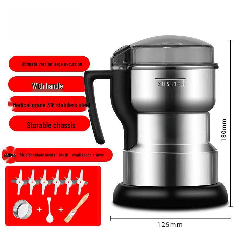 Compact Household Grain Grinder for Ultra-fine Powder
