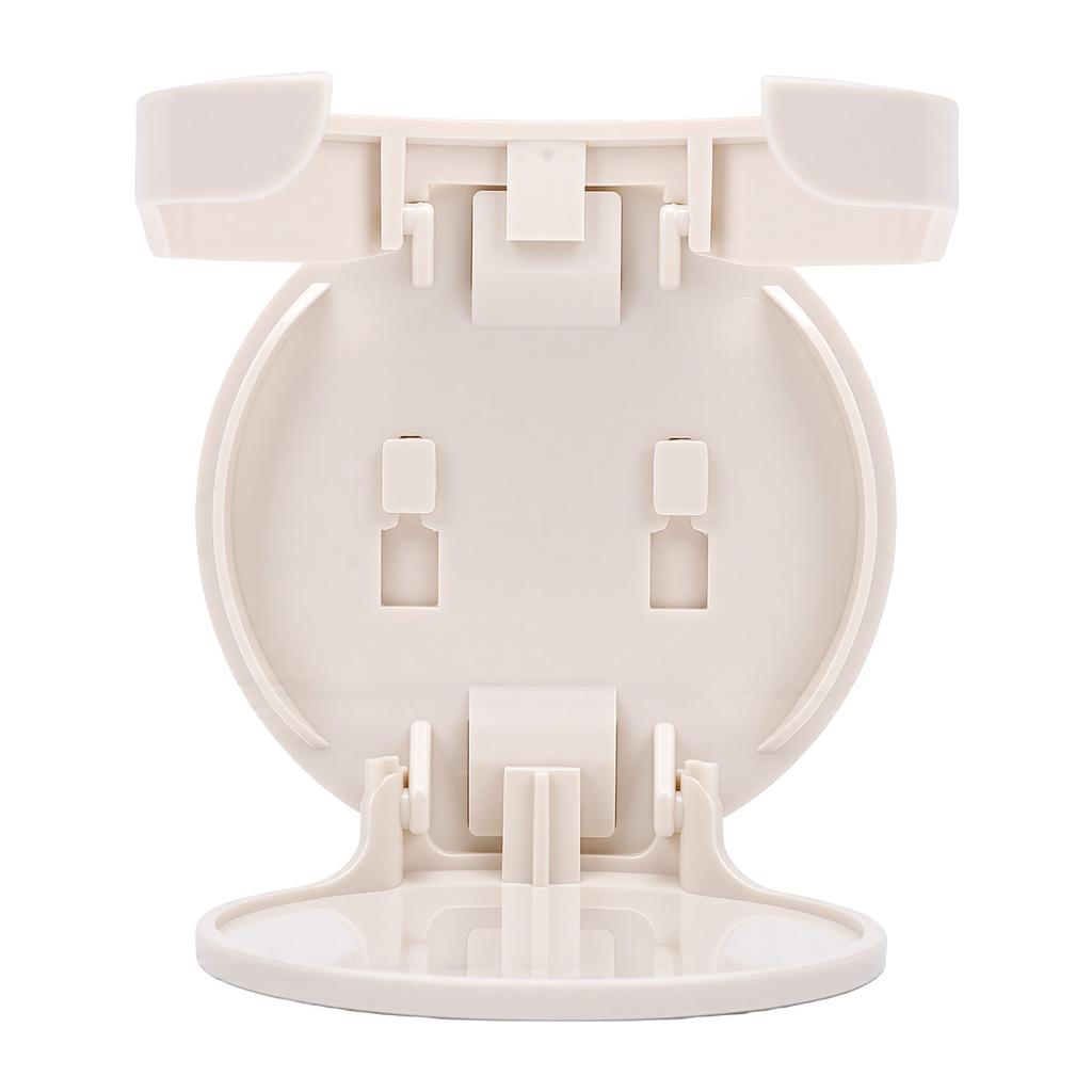 Wall Mount Cup Holder Space Saving Spill Proof Foldable Cup Holder with Adhesive Patch for Cups Mugs Bottles White