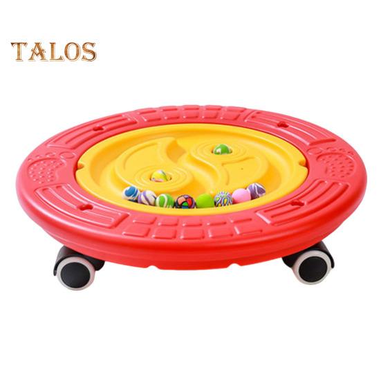 

Балансировочная доска с 5 шариками, колесами и ручкой, прочная портативная качающаяся доска-лабиринт для обучения сенсорному равновесию для малышей, качалка, игрушка для детской физиотерапии B красный