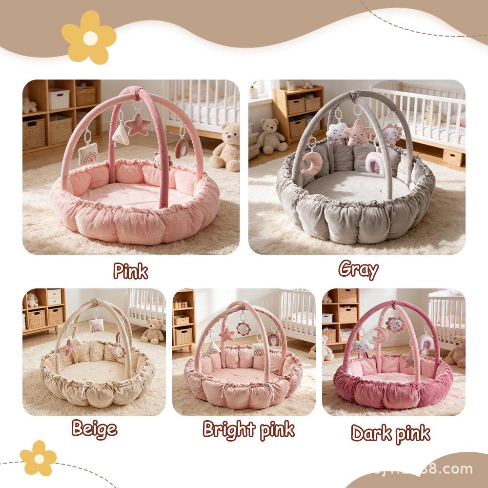 Multifunctional Baby Play Gym & Crawling Mat for 0-18 Months – Sensory Development & Detachable Features