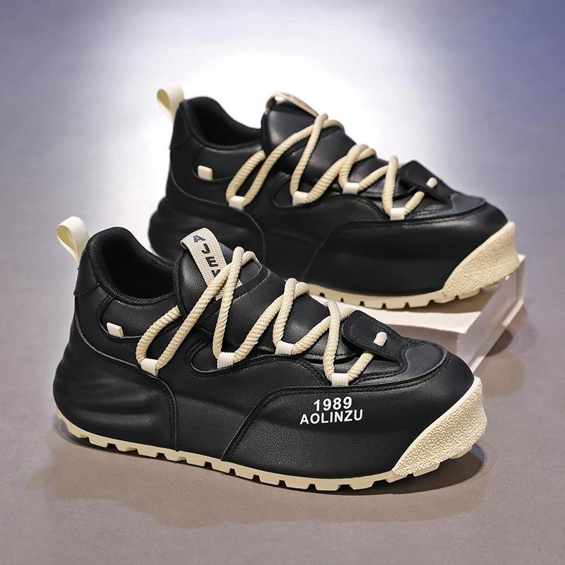 Men's Casual Lace-Up Sneakers Breathable Athletic Walking Shoes Non Slip Lightweight Comfortable Tennis Sneakers Workout Sports Running Shoes for Men