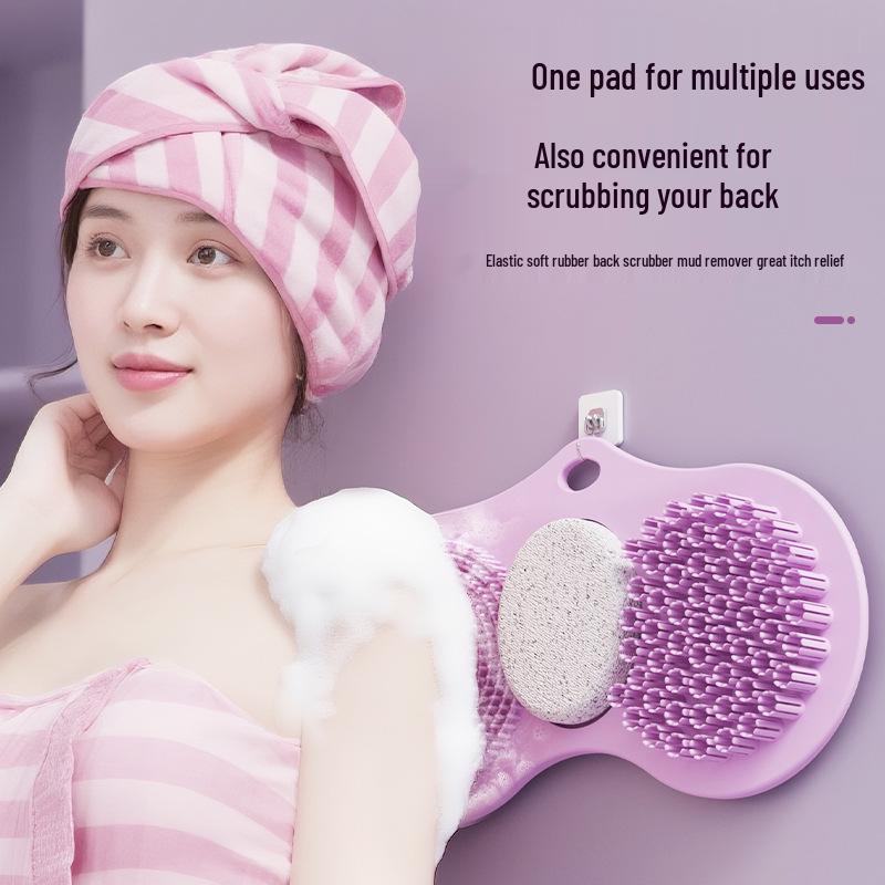 Cross-border Hot Selling Foot Scraper Back Lazy Person Scrubber Shower Suction Cup Wiper Bath Massage Device