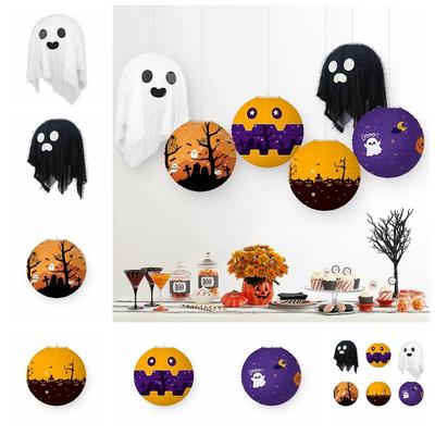 Paper Halloween Paper Lantern Ghost Halloween Hanging rPops Festival Ghost Lanterns  Scene Supplies