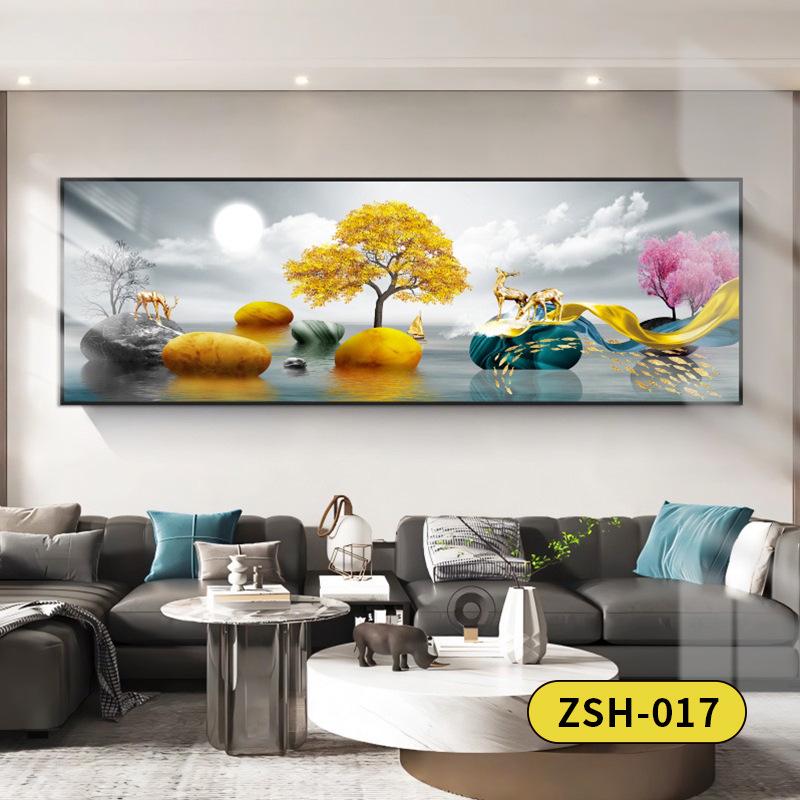Golden Mountain Self-Adhesive Wall Art: Ideal for Bedrooms, Living Rooms, Hotels, and Guesthouses