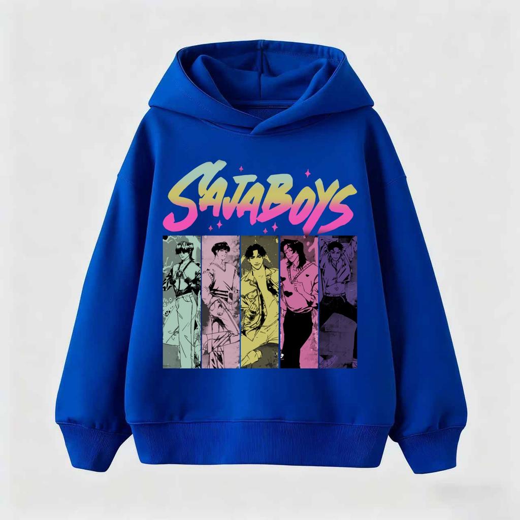 Kinder Jungen Mädchen Anime Kleidung Kpop Dämonenjäger Lässige Mode Warmer Herbst Winter Sweatshirt Hoodie