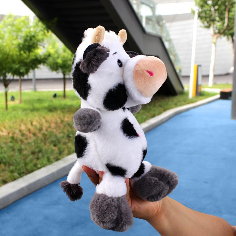 Plush Cow Toy With Pp Cotton Filling Soft Animal Pillow For Kids Gift