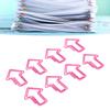 100Pcs Paper Clips Cute Unique Shape Electroplating Process Lightweight Portable Metal Paperclip