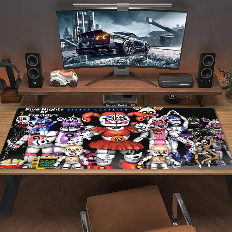 Freddy Nights Color Mouse Pad Large Gaming Table Cushion Non-slip Laptop Tablet Big Mousepad XXL Mat Mini PC Playmat With Lock edge