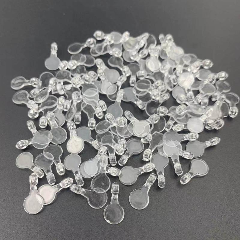 Packung mit 1000 transparenten Kunststoff-Halskettenhaken für Schmuckherstellung und Kunsthandwerk Transparente Halskettenhaken Großartig für DIY-Schmuck