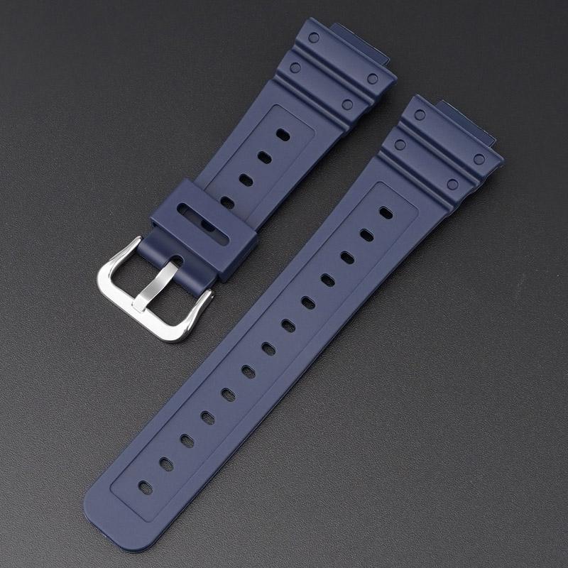 Rubber Strap for Casio G SHOCK GA 2100 DW-5600 Sport Bracelet Watch Band Stainless Steel Buckle TPU 16mm Replacement Wristband