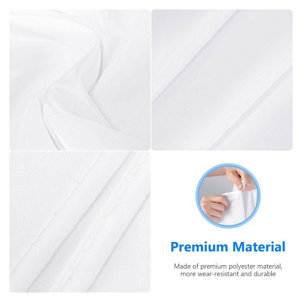 Neewer 12x5 Feet/3.6x1.5 Meters Nylon Silk White Seamless Diffusion Fabric for Photography Softbox, Light Tent and DIY Lighting Modifier