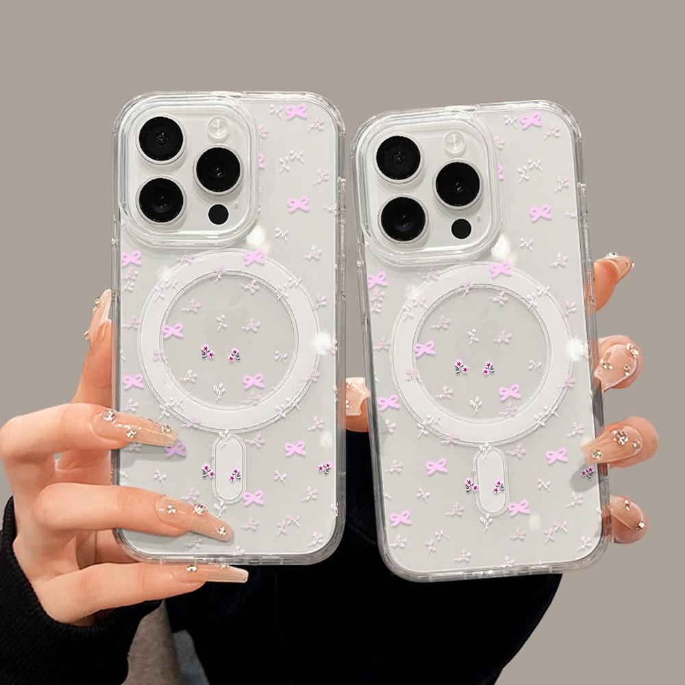 Magnetic Phone Case for iPhone 12 14 16 17 Pro 17 16 15 14 13 12 Pro Max  12 13 14 15  16 High Quality Shockproof Shell Full Protection Cute Style