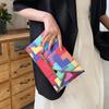 Fashionable Colorful Pu Handheld Clutch Bag For Women Stylish Casual Summer Use