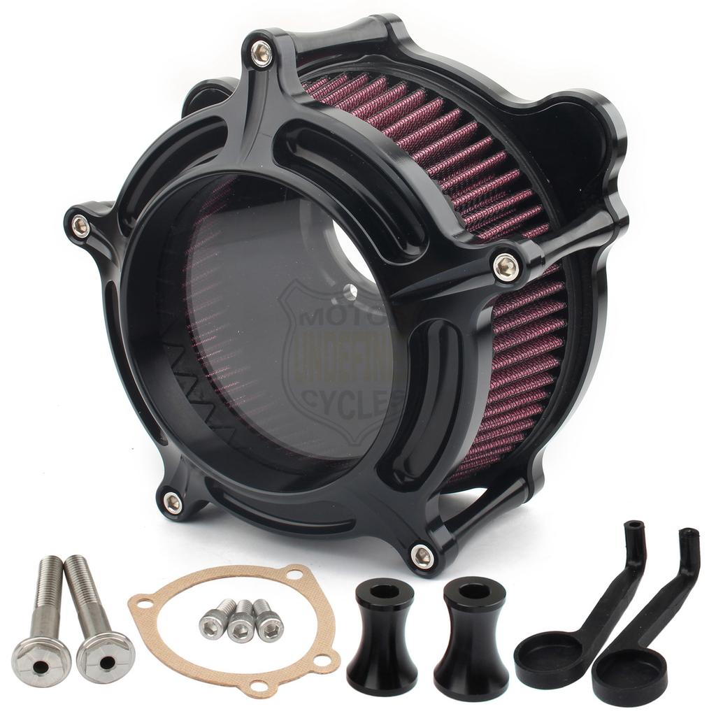 Air Cleaner Filter Intake For Harley Twin Cam EVO Dyna Softail FXST Touring Road King Street Glide 1993-1999 Motorcycle Clear